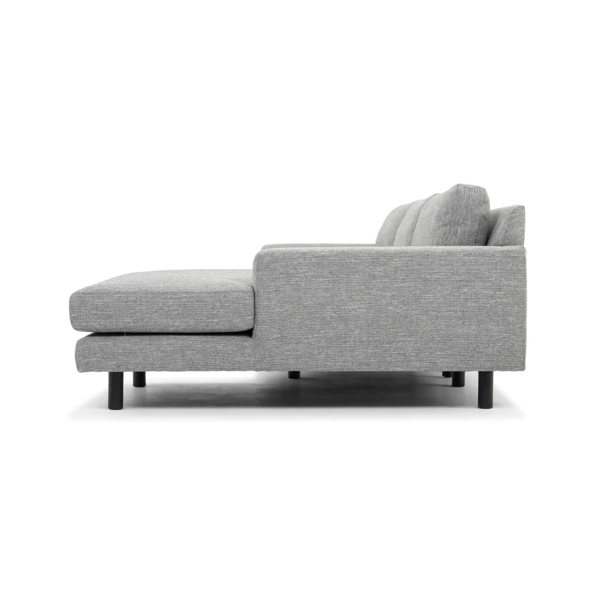 Tailored Elegance 3-Seater with Right Chaise Sofa-Grey