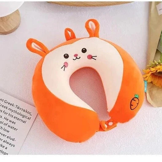 Tiger Cartoon Memory Cotton U-shaped Neck Pillow - 28 x 30cms