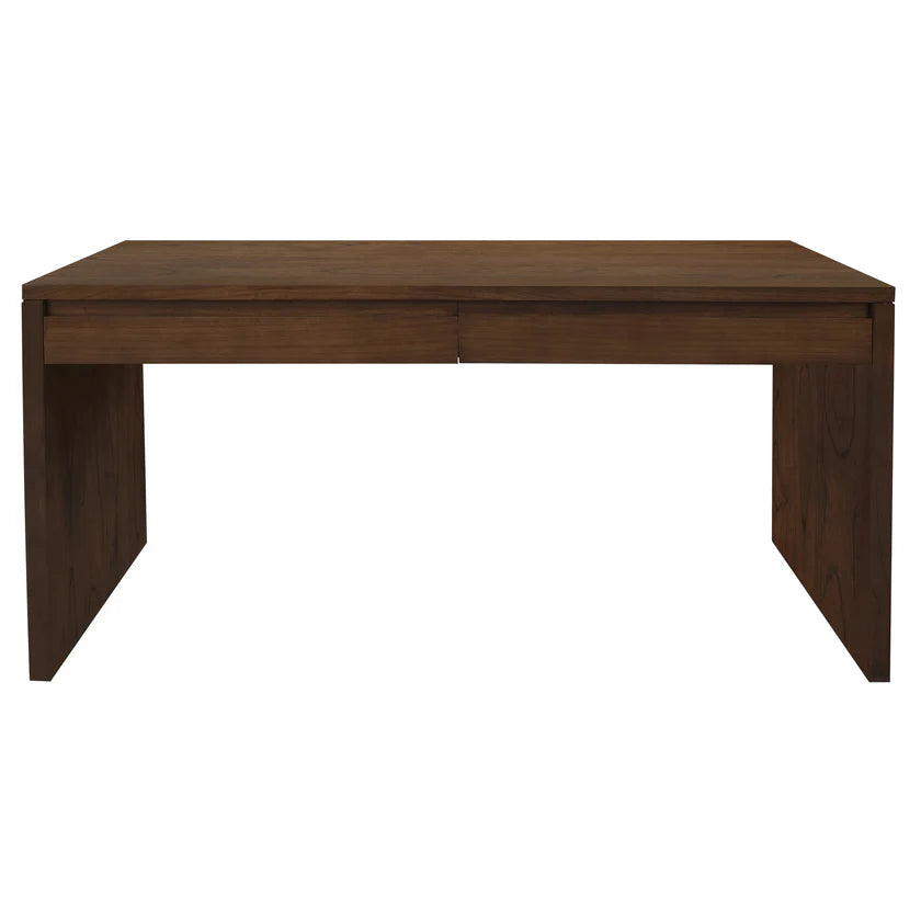 Timber Rustic 2-Drawer Writing Desk - Walnut