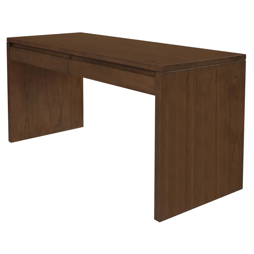 Timber Rustic 2-Drawer Writing Desk - Walnut