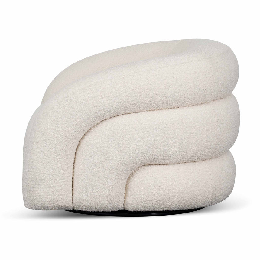 Timeless Armchair - Ivory White Boucle