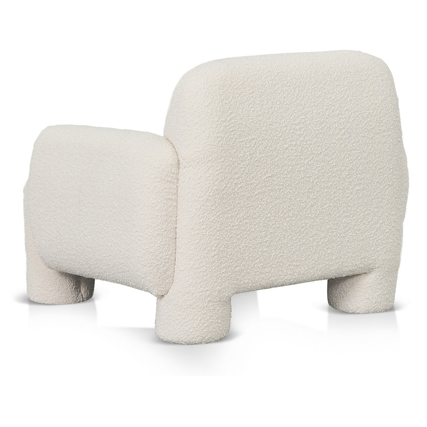Timeless Armchair - Ivory White Boucle