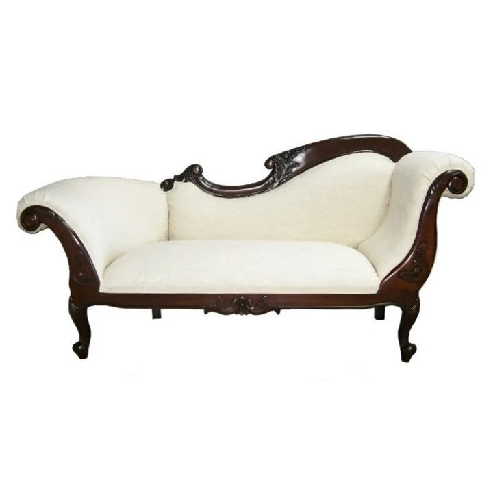 Timeless Chaise Lounge Sofa - Dark Mahogany