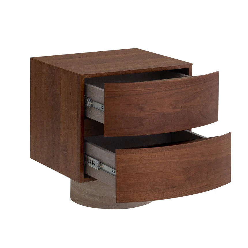 Timeless Classic Bedside Table - Walnut