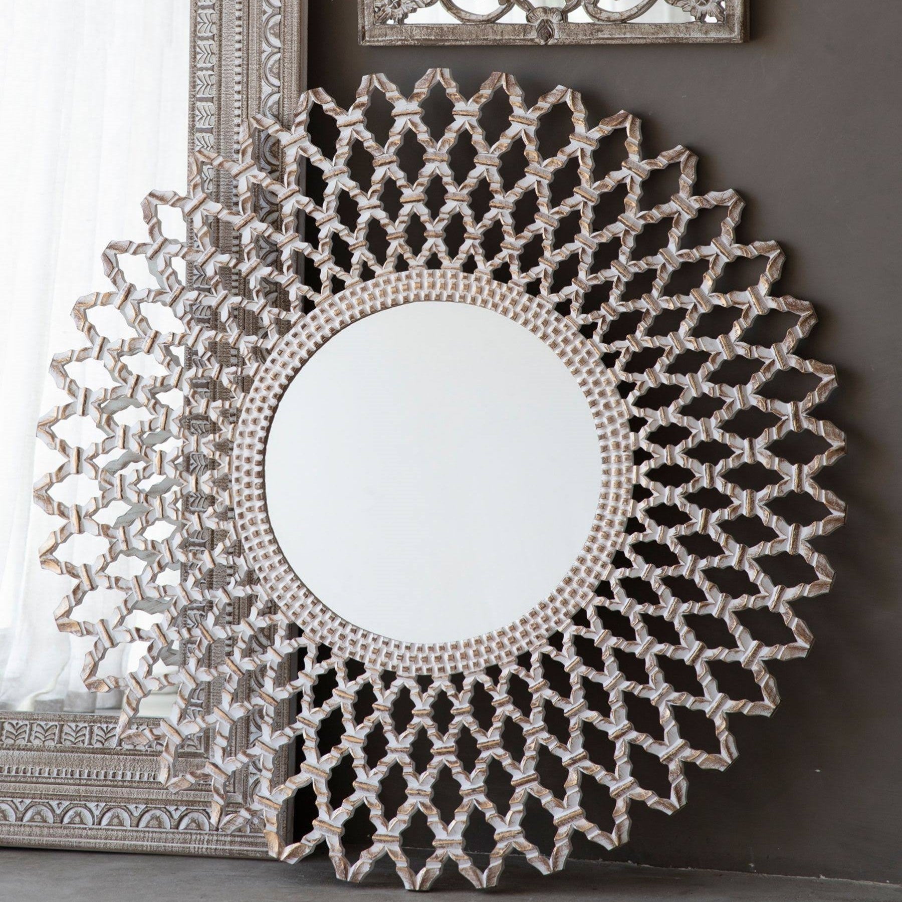 Timeless Craftsmanship: Unique Wooden Frame Mirror