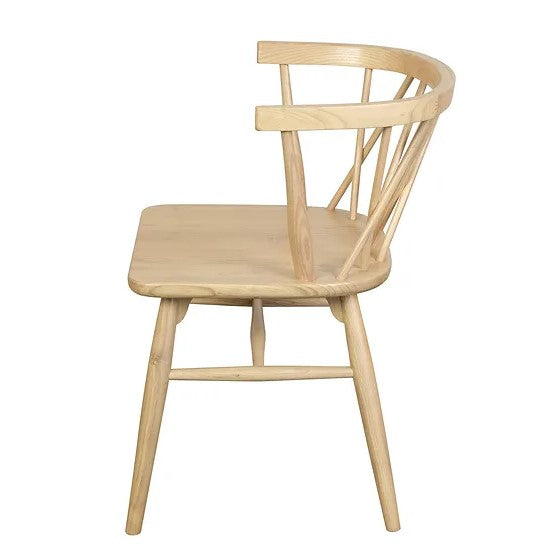 Timeless Design Cross Back Oak Chair Nature - Set of 2