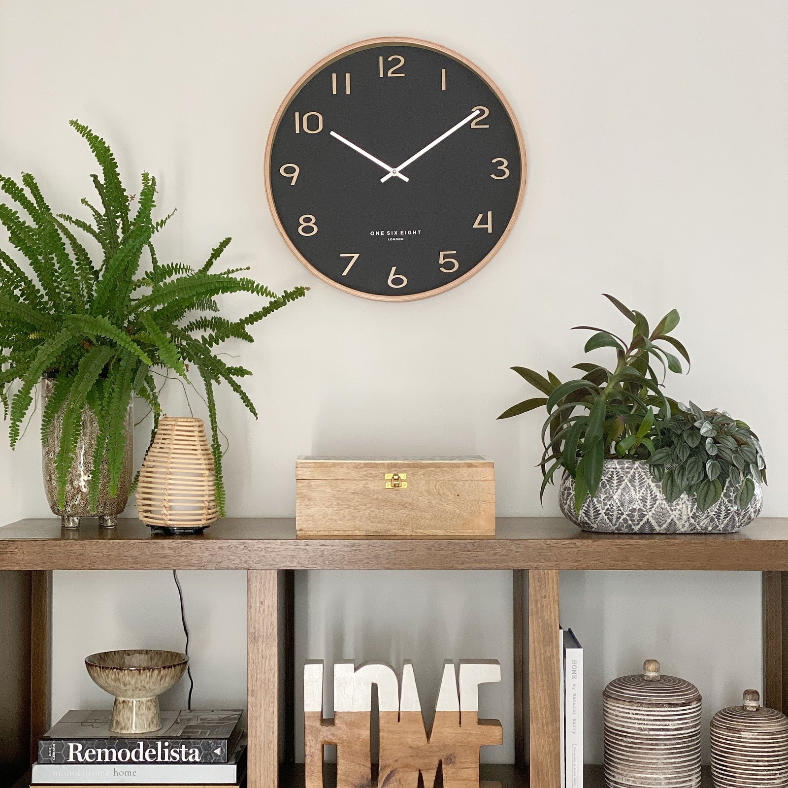Timeless Trellis Wall Clock with White Hands (Available in 2 Sizes)