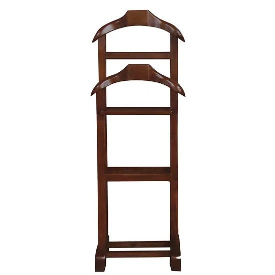 Timeless Wooden Double Valet - Brown