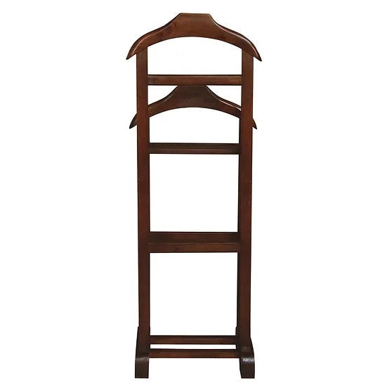 Timeless Wooden Double Valet - Brown