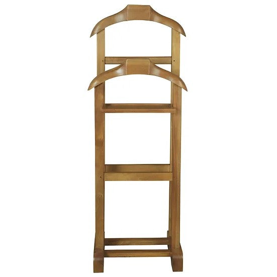 Timeless Wooden Double Valet - Caramel