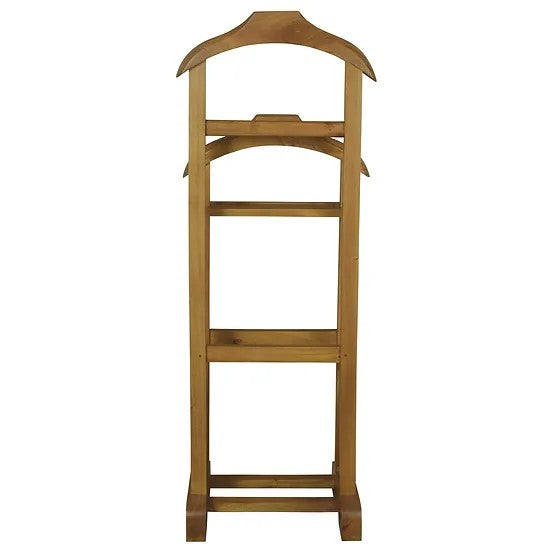 Timeless Wooden Double Valet - Caramel