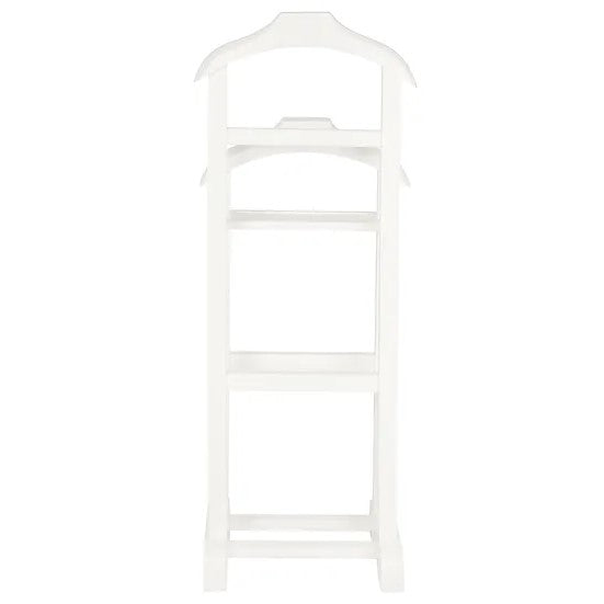 Timeless Wooden Double Valet - White