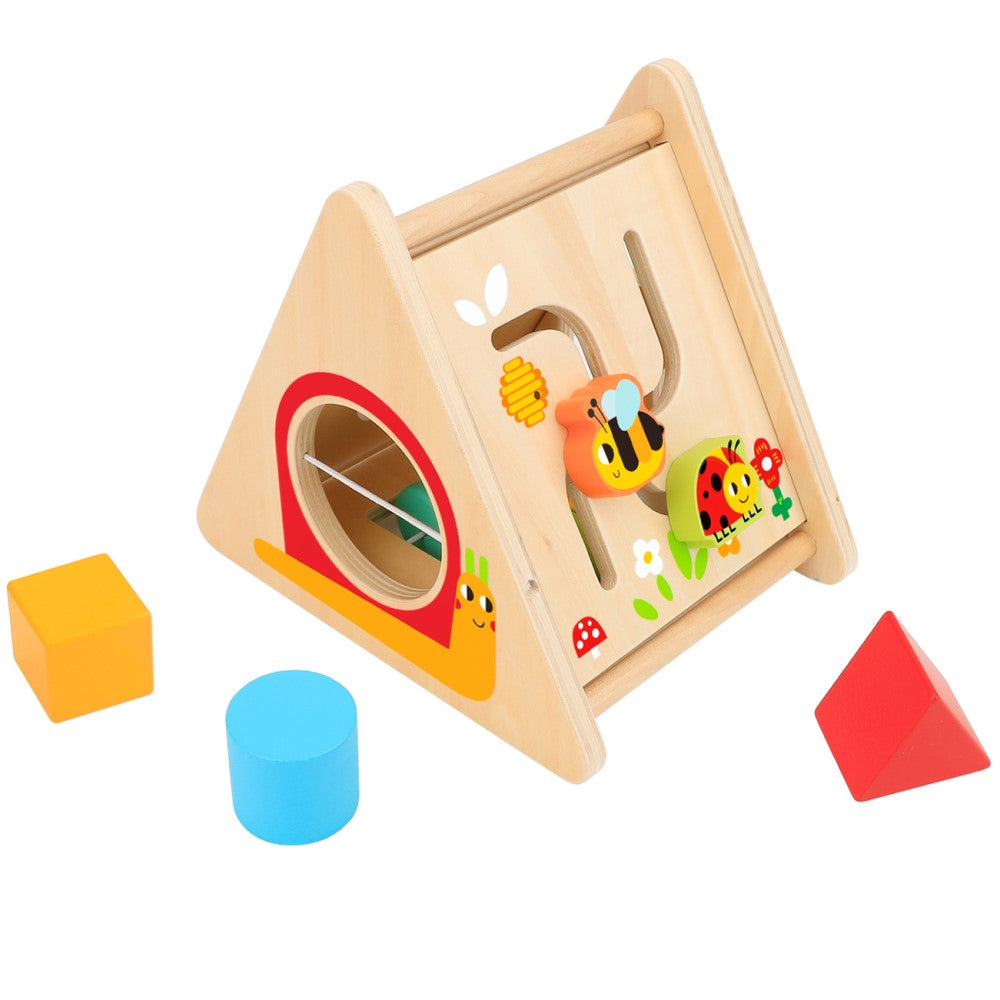 Toddlers Wooden Triangle Shape Sorter Toy