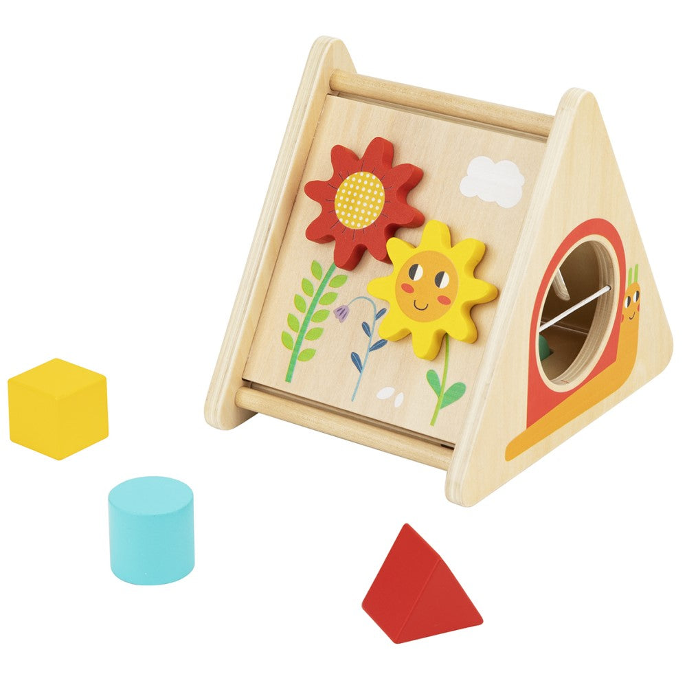 Toddlers Wooden Triangle Shape Sorter Toy