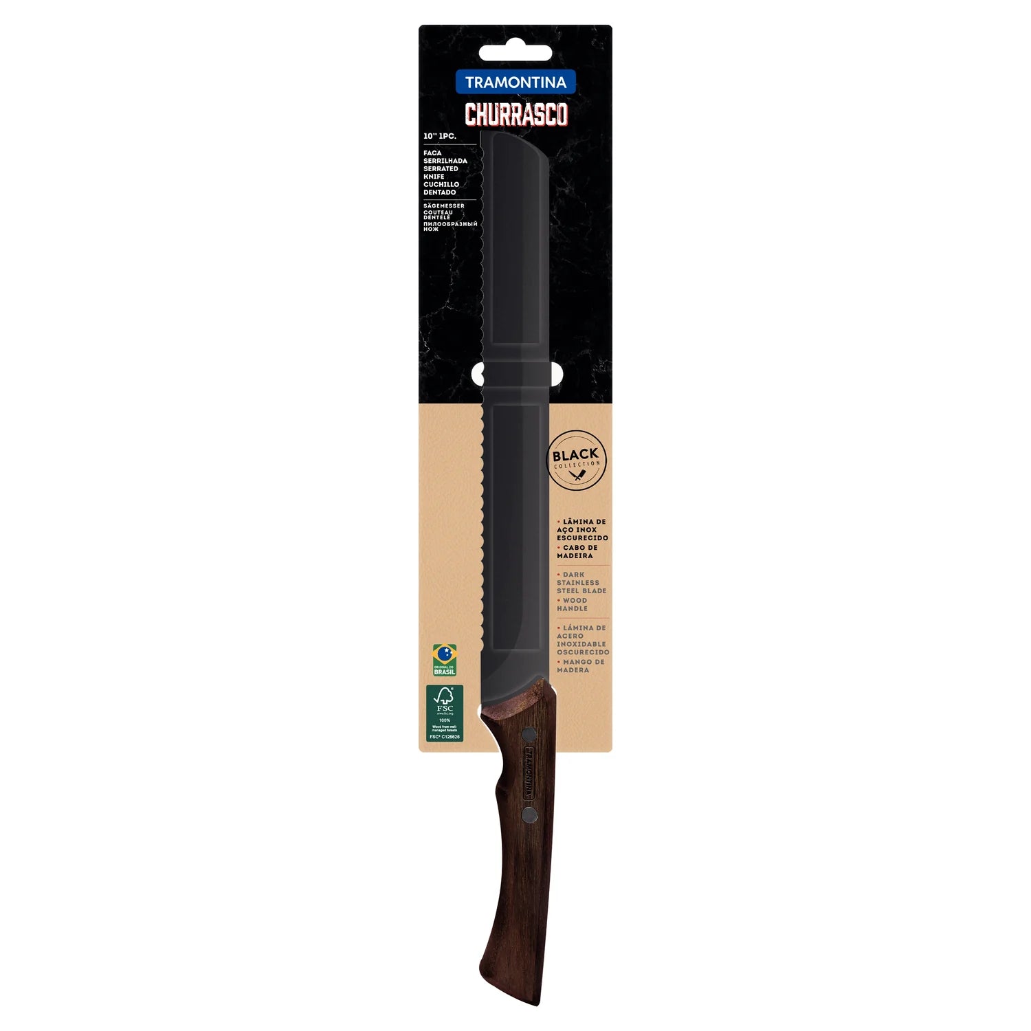 Tramontina 10"Brisket Slicer with Serrated Edge