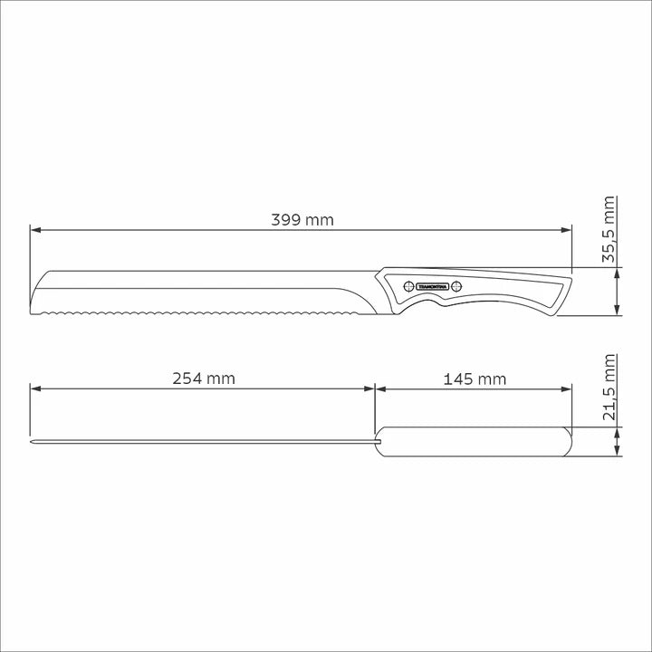 Tramontina 10"Brisket Slicer with Serrated Edge