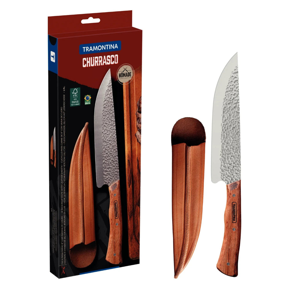 Tramontina 8" Meat Knife with Wooden Handle