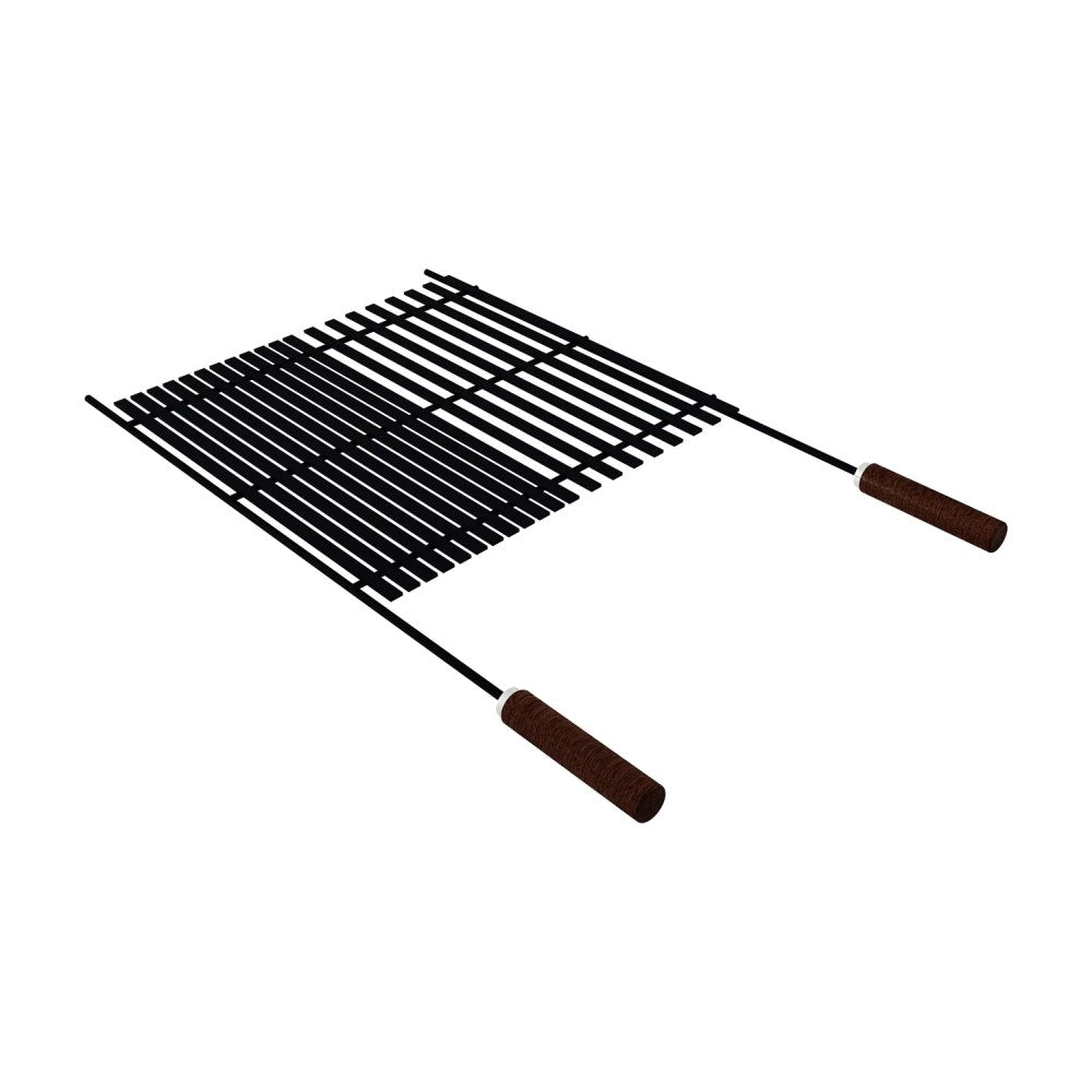 Tramontina Black Grill in Nitrocarburized Carbon Steel with Wood Handles