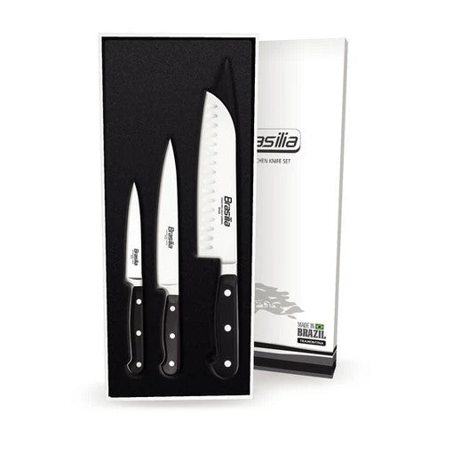 Tramontina Brasilia Santoku Knife Set - 3 Pcs
