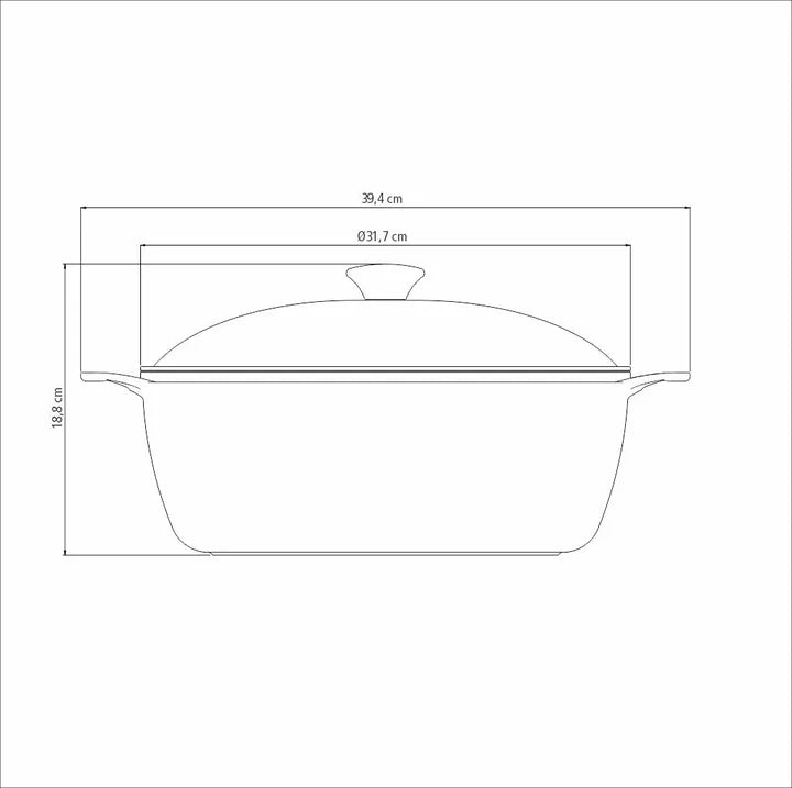 Tramontina Casserole High Performance Nonstick Coating 30 cm, 6.8 L