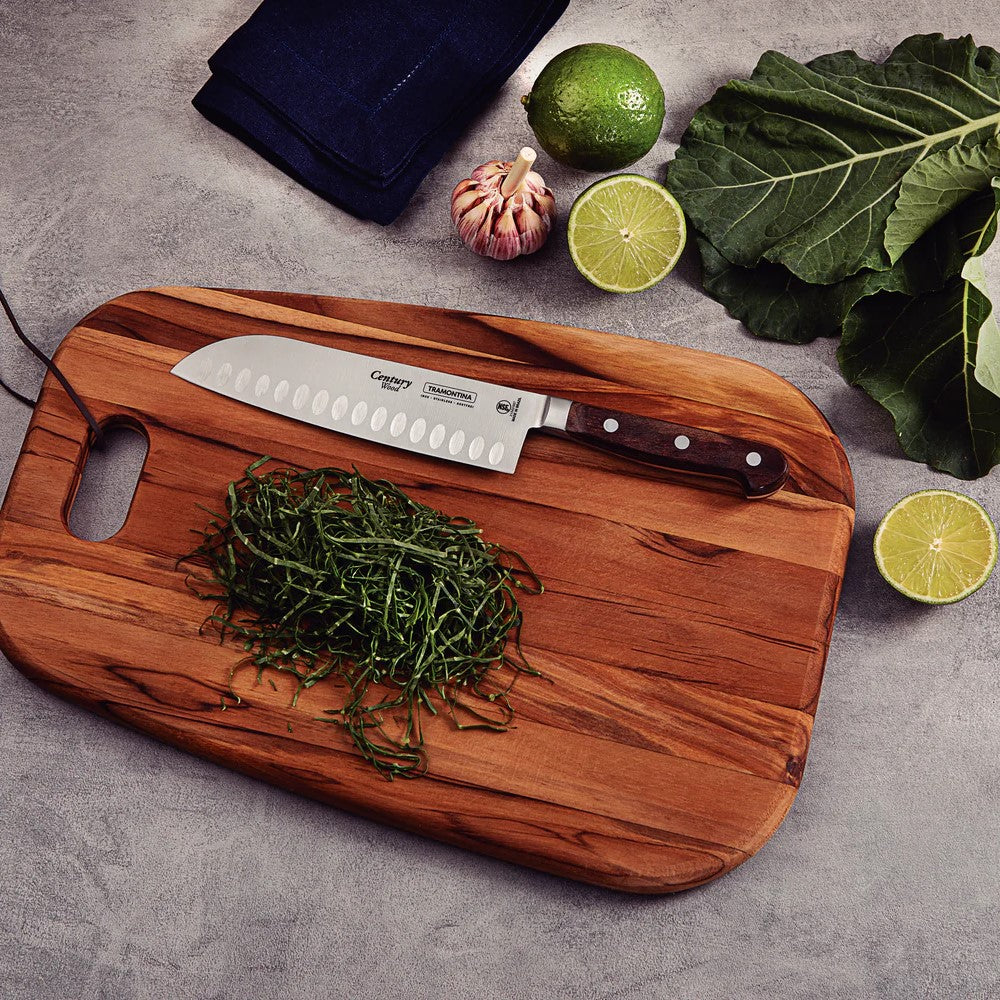 Tramontina Century Wood Santoku Knife - 17.78cms