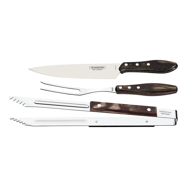 Tramontina Churrasco 3 Pcs Polywood Campeira Carving Set