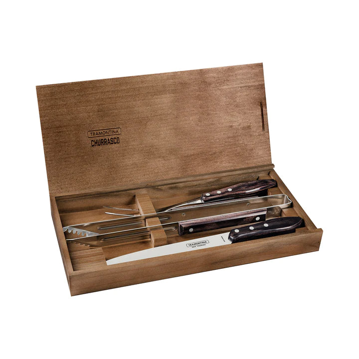 Tramontina Churrasco 3 Pcs Polywood Campeira Carving Set