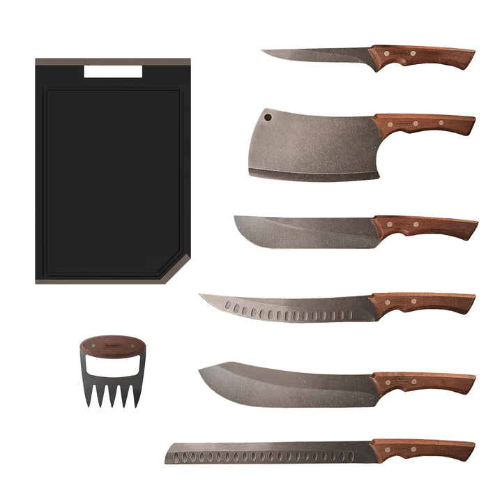 Tramontina Churrasco Black Collection 8 Pcs BBQ Knife Set