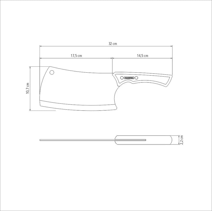 Tramontina Churrasco Black Collection Meat Cleaver