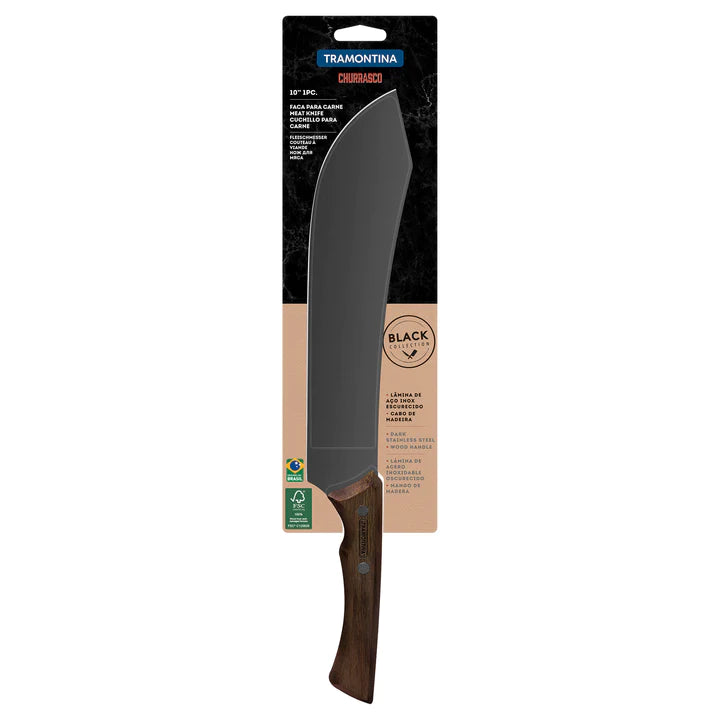 Tramontina Churrasco Black Collection Meat Knife - 25cms