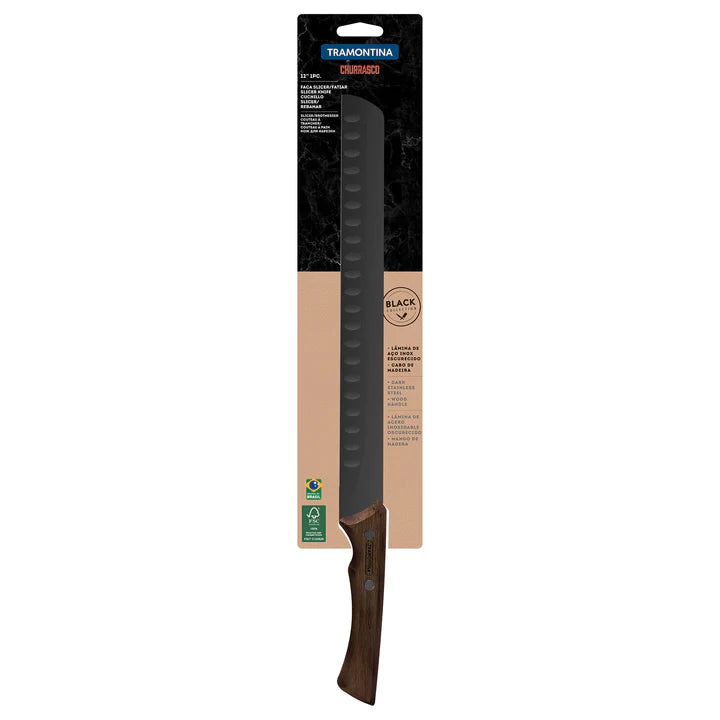 Tramontina Churrasco Black Plain Edge Brisket Slicer