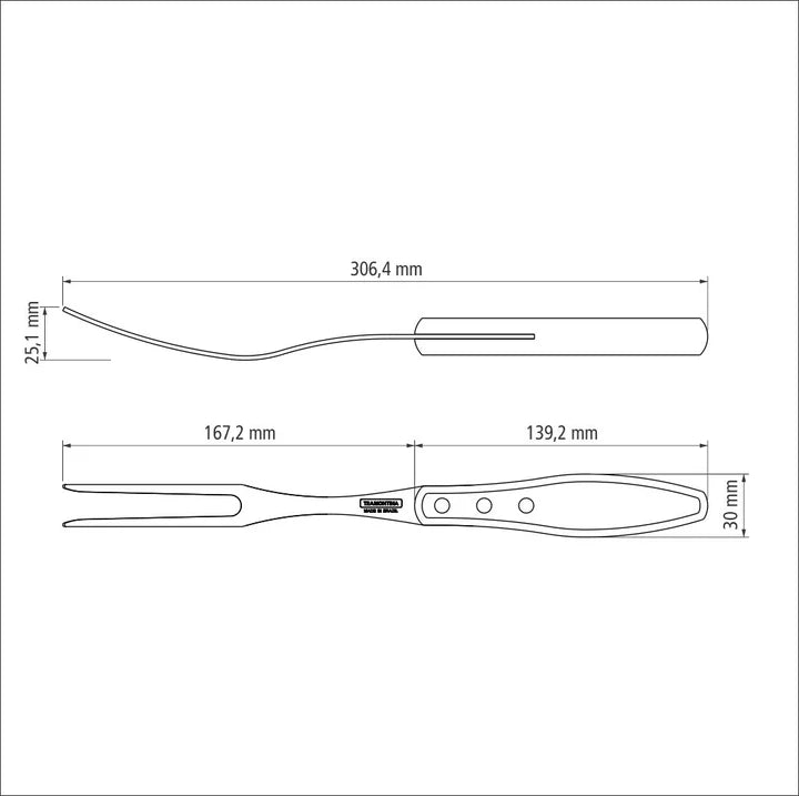 Tramontina Churrasco Carving Set with Leather Pouch - 4Pcs