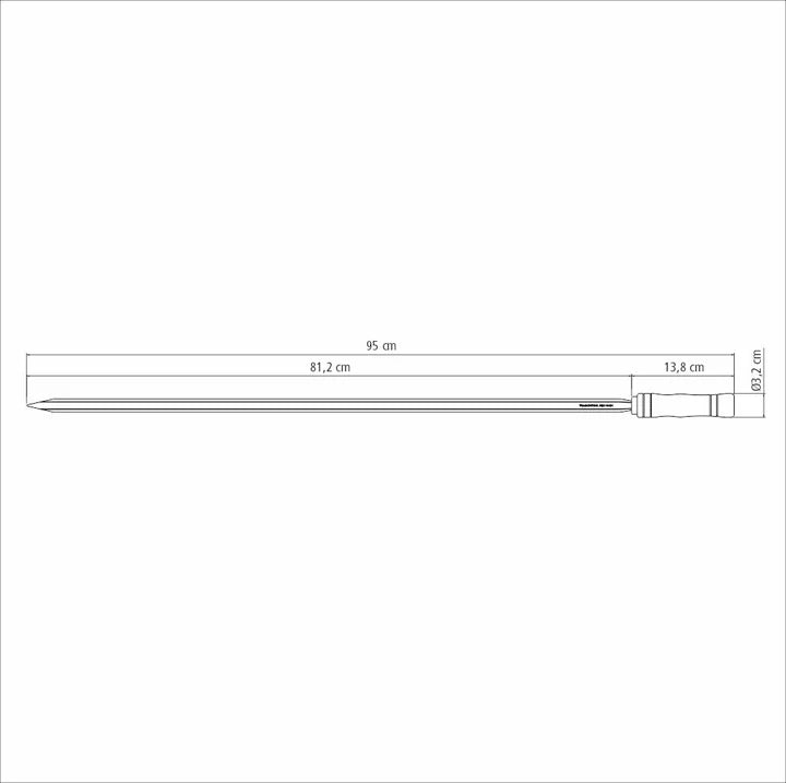 Tramontina Churrasco Single Prong Skewer Bundle 95cms - 4 Pcs