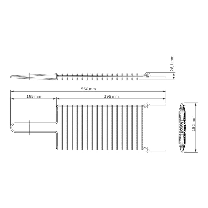 Tramontina Churrasco Stainless-Steel Grill 31x18cms