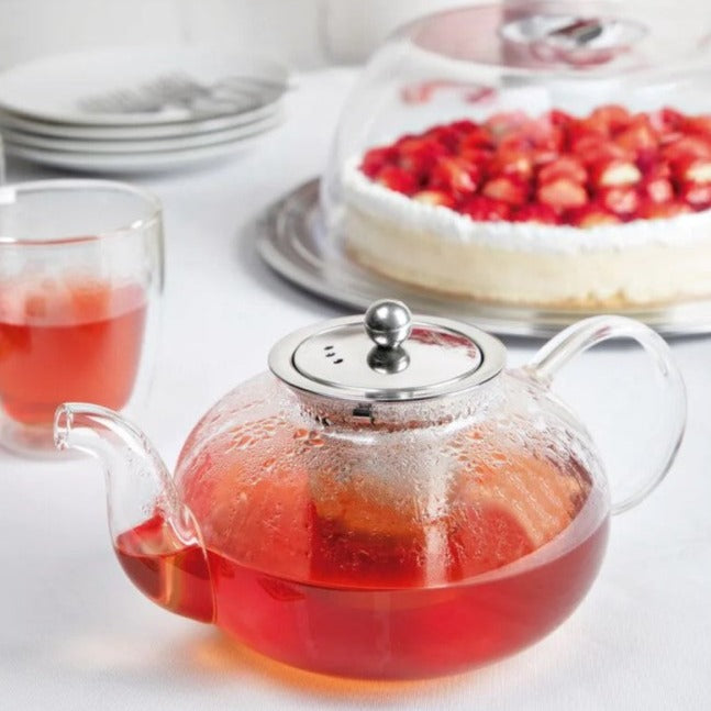 Tramontina Glass and Stainless Steel Teapot with Infuser 1 L