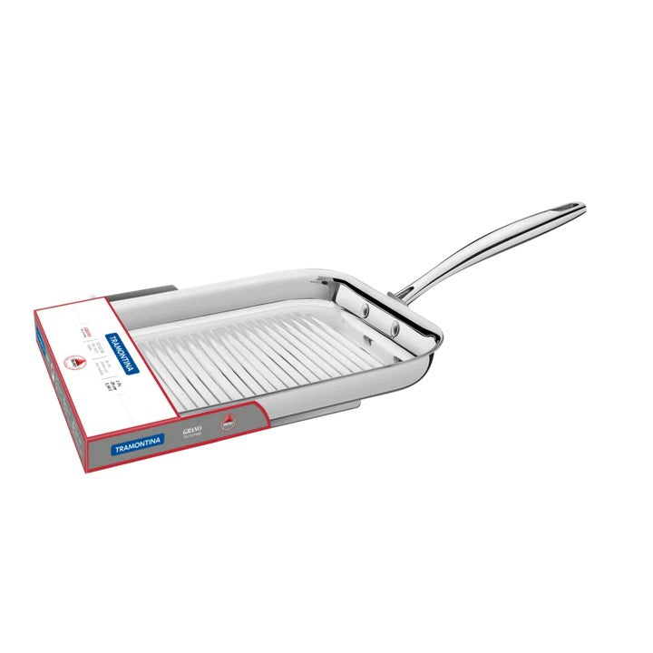 Tramontina Grano Stainless Steel Griddle Pan 1.9Litres