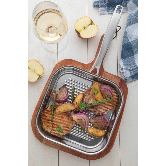 Tramontina Grano Stainless Steel Griddle Pan 1.9Litres