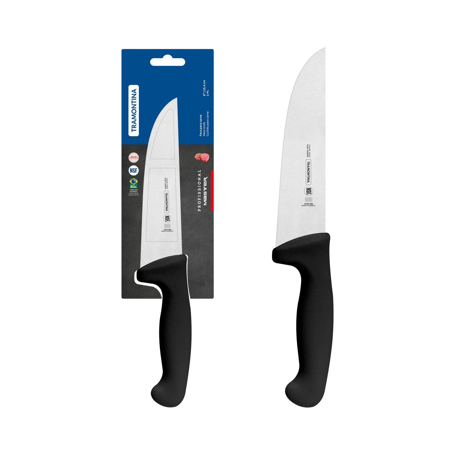 Tramontina Master Professional Black Meat Knife 6"