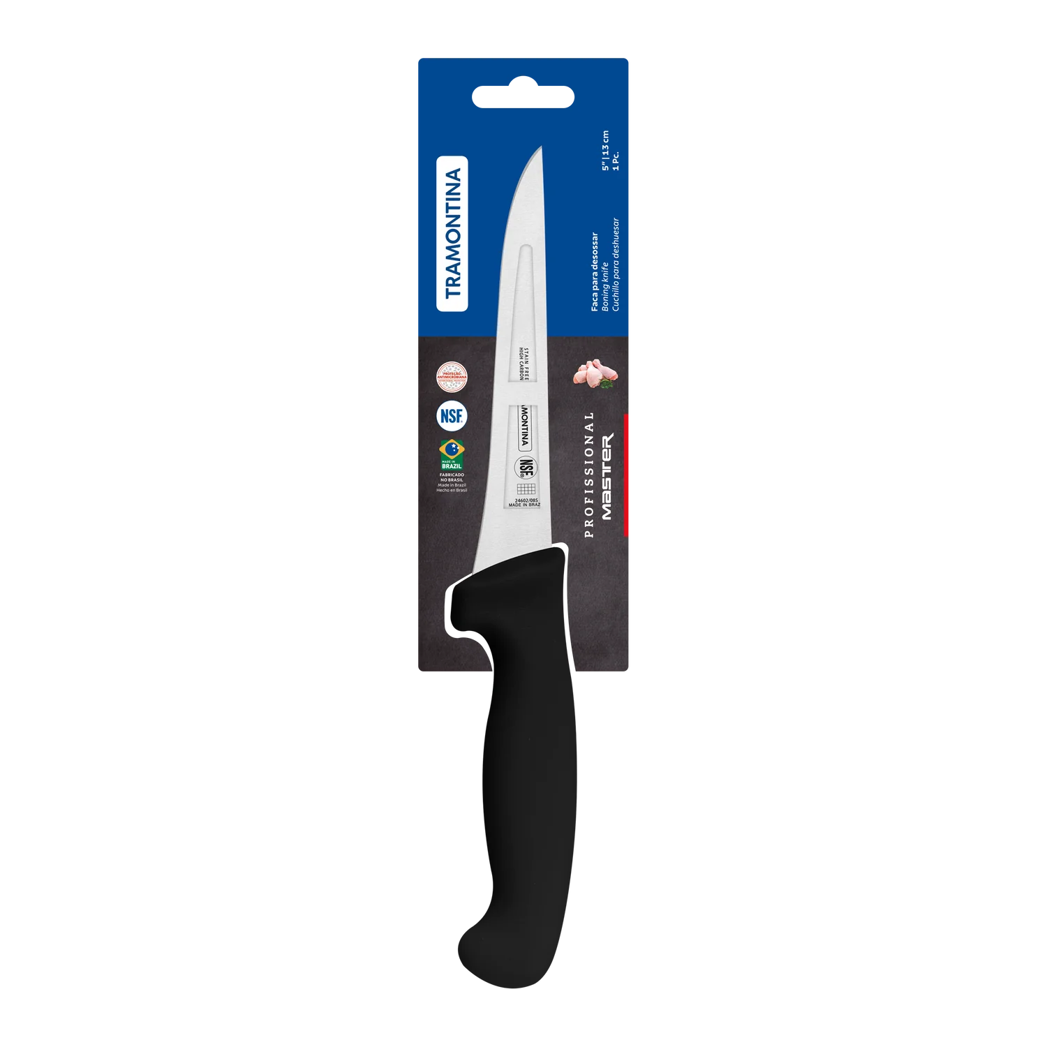 Tramontina Professional Master Black Boning Knife 5"