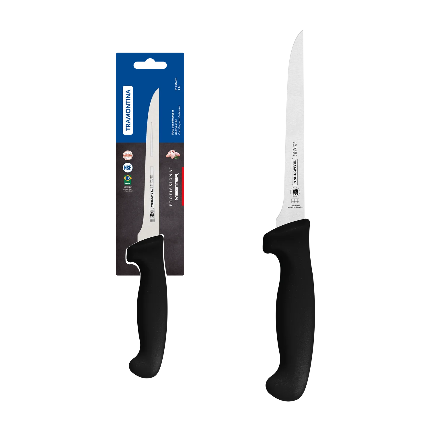 Tramontina Professional Master Black Boning Knife 6"