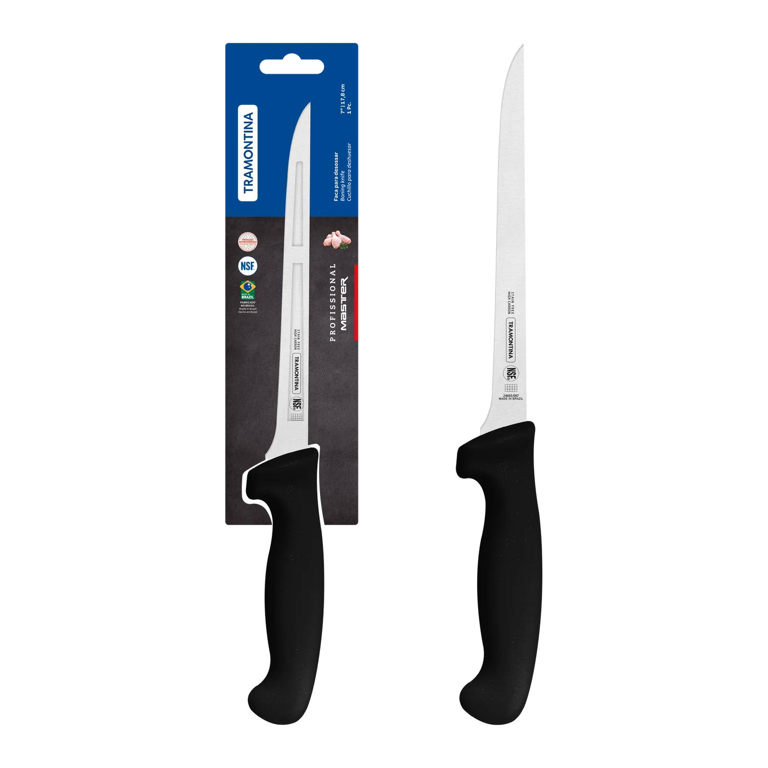 Tramontina Professional Master Black Boning Knife 7"