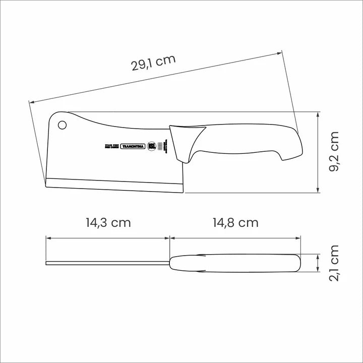 Tramontina Professional Master Black Cleaver 6"