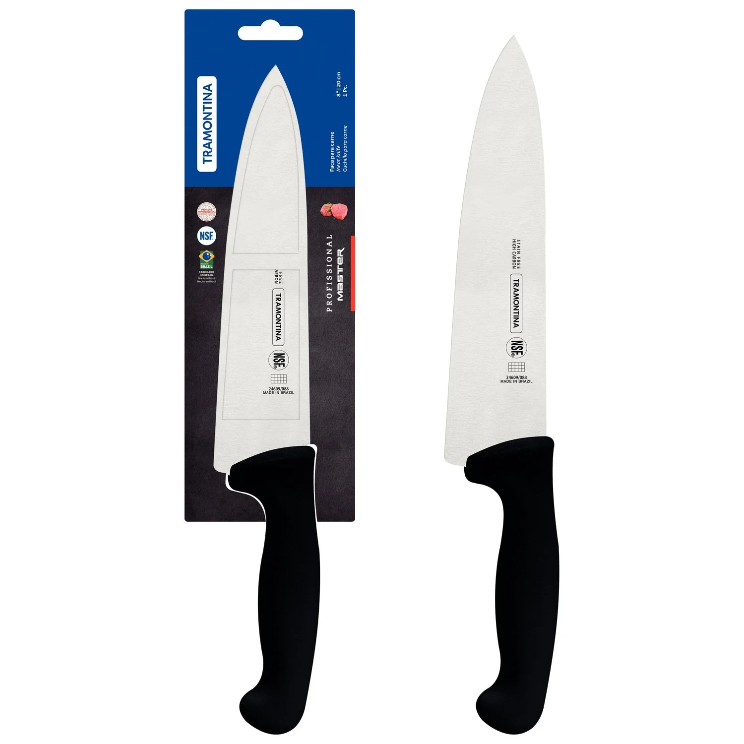 Tramontina Professional Master Black Cooks Knife 8"