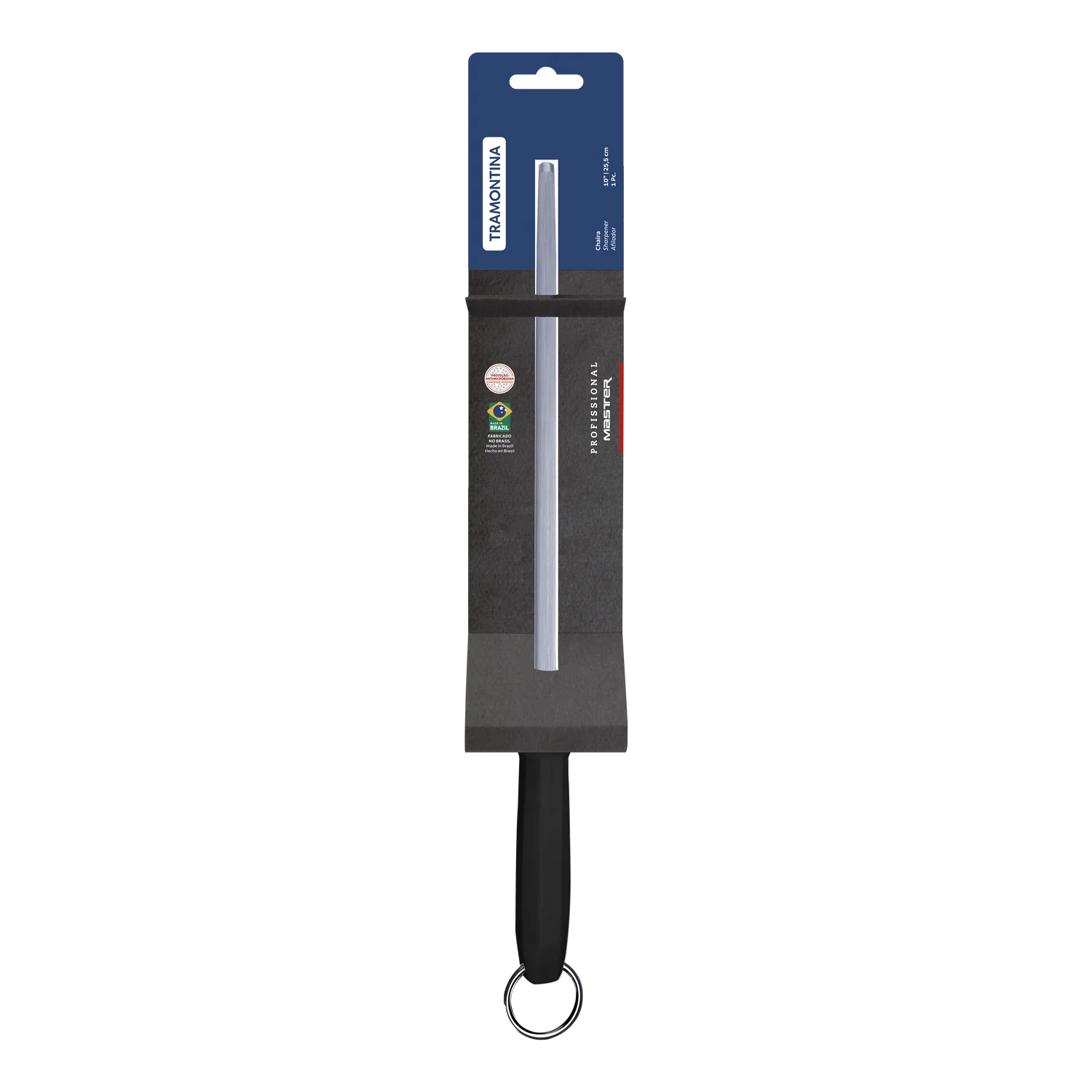 Tramontina Professional Master Black Grooved Sharpener 10"