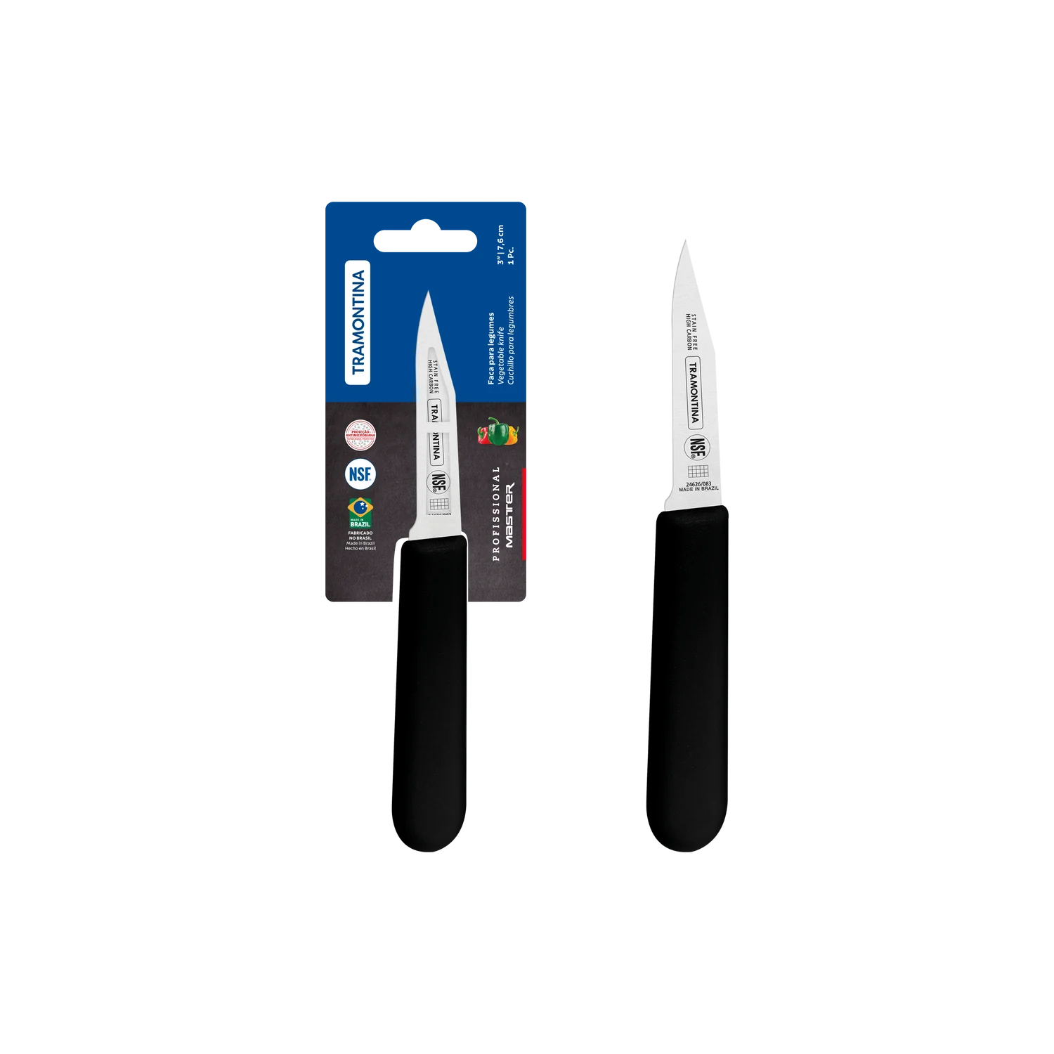 Tramontina Professional Master Black Paring Knife 3"