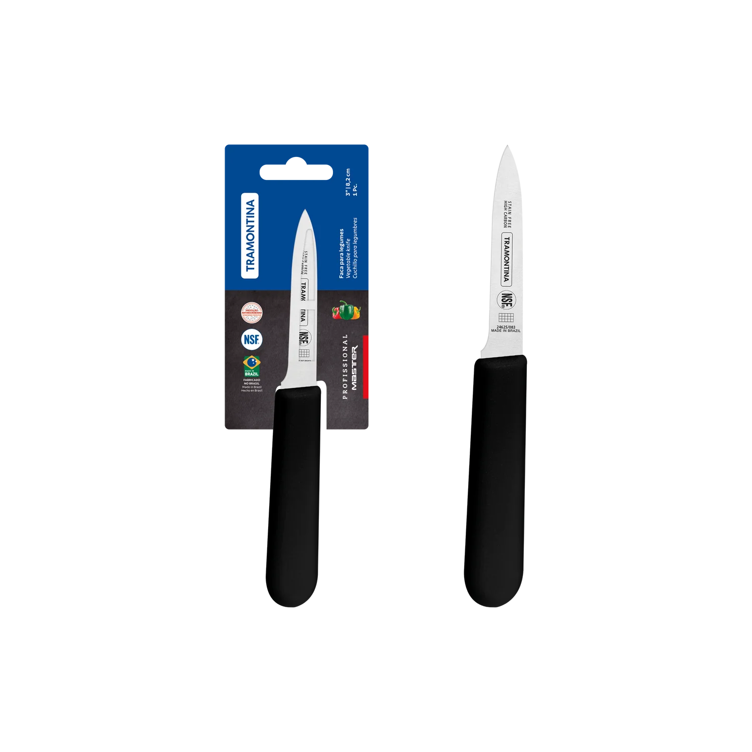Tramontina Professional Master Black Paring Knife 3"