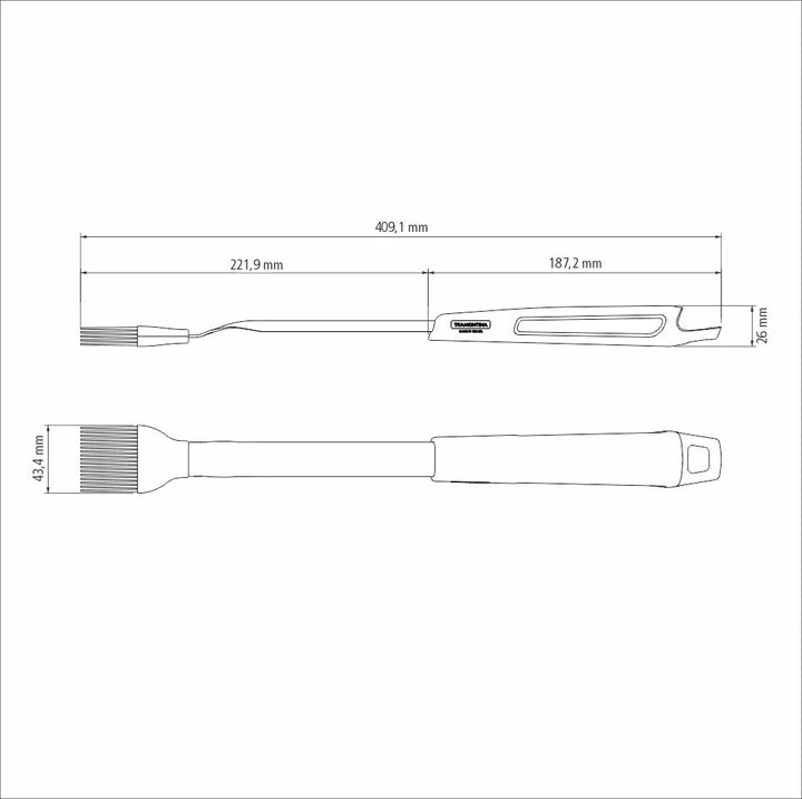 Tramontina Silicone Bristle with Stainless Steel Structure