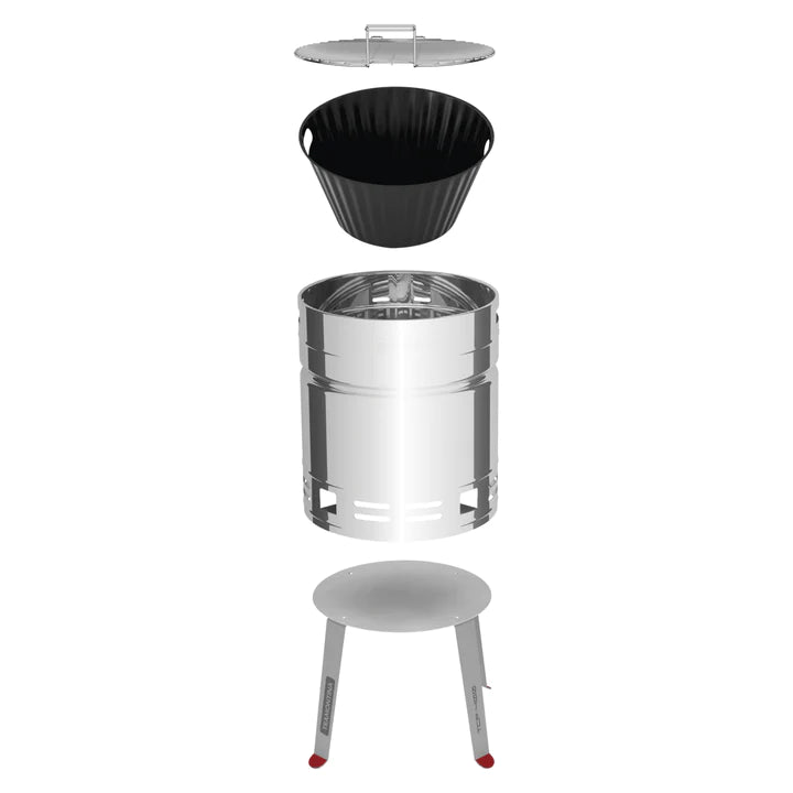 Tramontina Stainless Steel Charcoal Grill with Enameled Steel