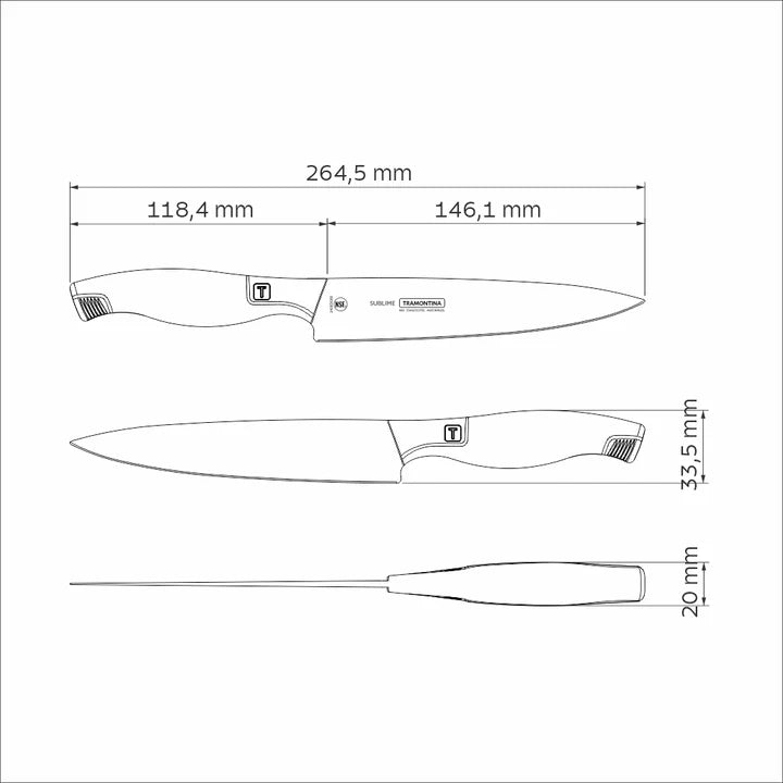 Tramontina Sublime Stainless-Steel Utility Knife - 15.24cms