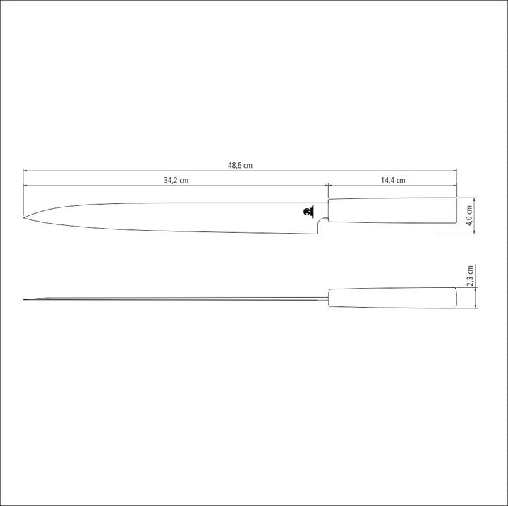 Tramontina Sushi Stainless Steel Yanagiba Knife - 33.02cms
